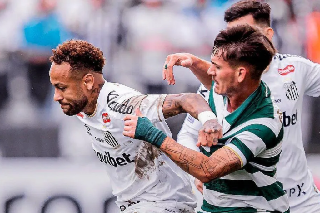 Coritiba domina o Santos, vence por 3 a 0 na Neo Química Arena e encosta no G-6