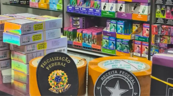 Operação apreende mais de 25 mil cigarros eletrônicos e reforça combate ao comércio ilegal no Brasil