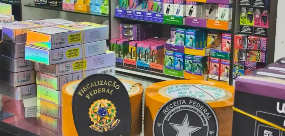 Operação apreende mais de 25 mil cigarros eletrônicos e reforça combate ao comércio ilegal no Brasil