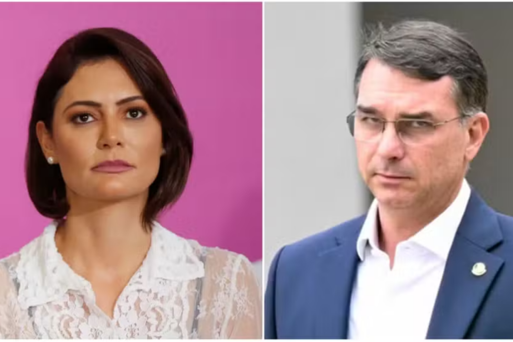 Após críticas públicas, Michelle e Flávio Bolsonaro devem se reunir para alinhar rumos da campanha