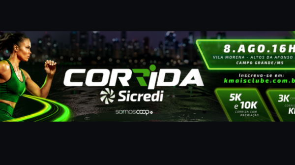 Inscrições para a 2ª Corrida Sicredi são prorrogadas até 26 de julho em Campo Grande