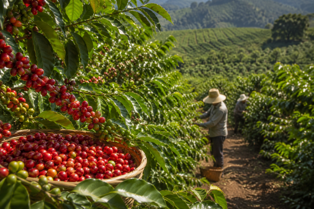 Exportações de café do Brasil caem 15,7% na safra 2025/26 após tarifa dos EUA e menor oferta