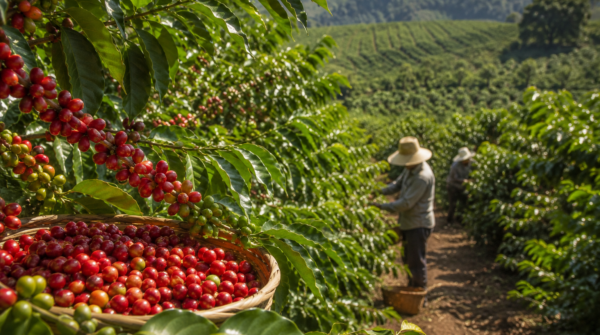 Exportações de café do Brasil caem 15,7% na safra 2025/26 após tarifa dos EUA e menor oferta