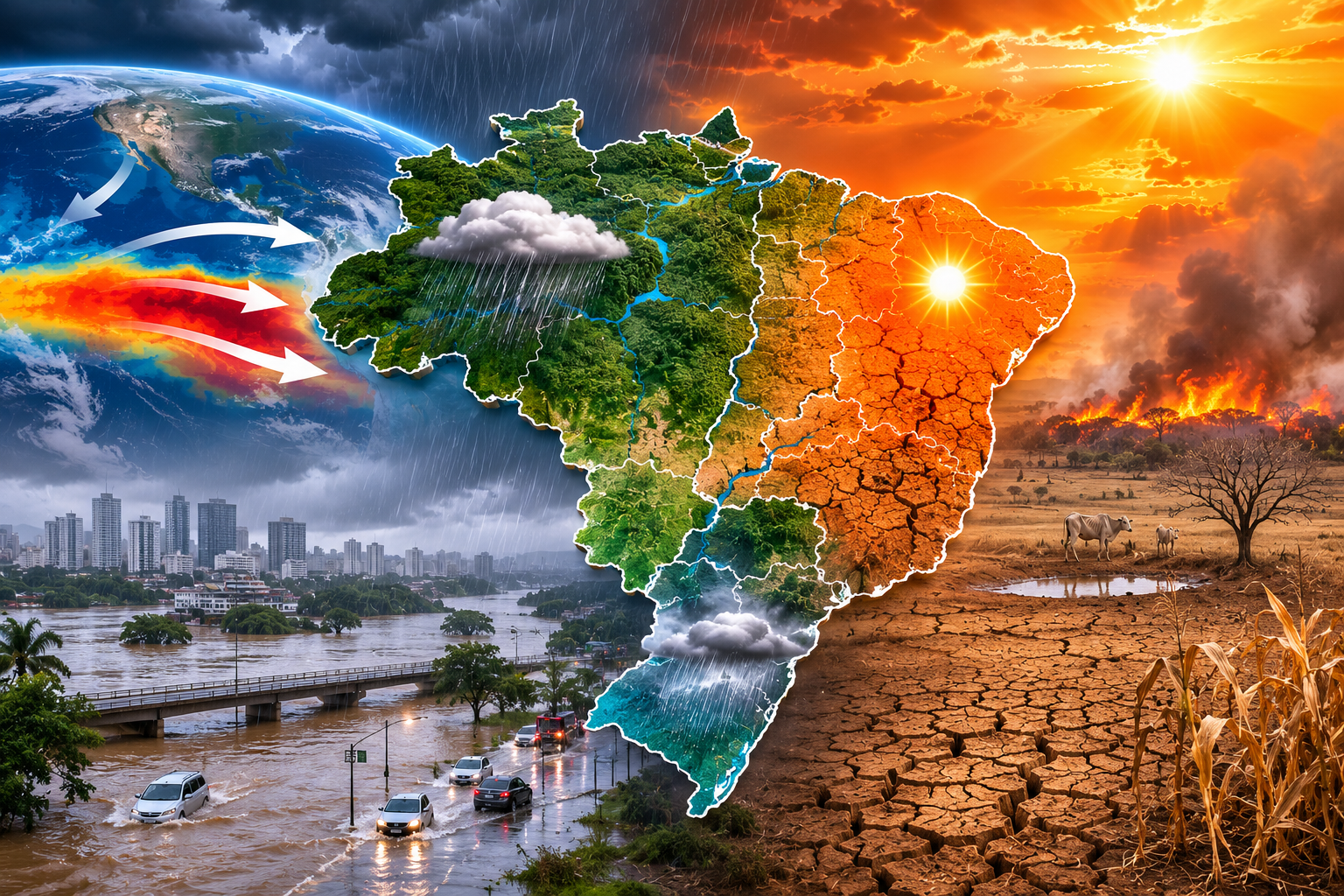 Possível Super El Niño em 2026 preocupa especialistas e pode impactar clima, agronegócio e economia no Brasil