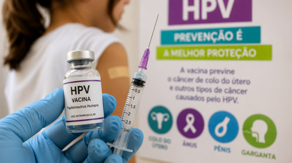 Estudo aponta queda de quase 50% nos principais tipos de HPV após vacinação no Brasil