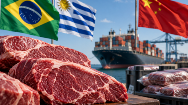 Uruguai autoriza Brasil a usar cota excedente de carne na China, diz Lula